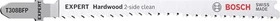 Bosch Professional EXPERT T308BFP BiM Hardwood 2-side clean Stichsägeblatt, 117mm, 5 Stück