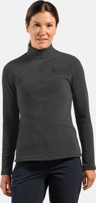 Odlo Roy Mid Funktionsshirt langarm shale grey/black stripes (Damen)
