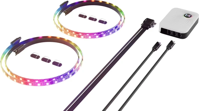 Hyte LS30 qRGB Light Strips, LED-Controller, 2x RGB-LED-Streifen