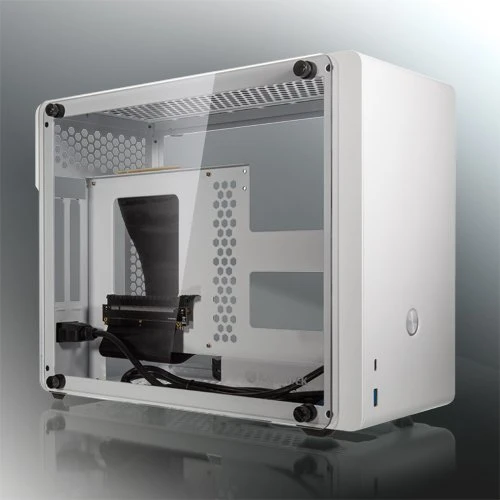 Raijintek Ophion Evo, weiß, Glasfenster, Mini-ITX