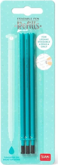 Parker löschbare Gelroller Ersatzmine Gel-Mine 0.7mm türkis, 3er-Pack