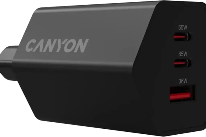 Canyon Wall Charger Hexagon 65 schwarz