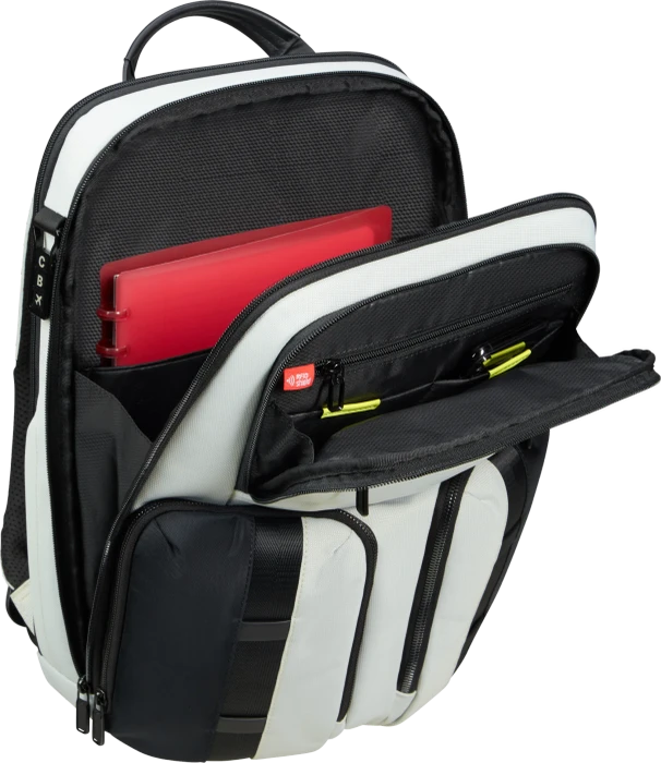 Samsonite Urban-Eye, Rucksack, 15.6", mit 2 Taschen, Light Grey/Lime