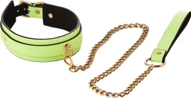 Dream Toys Radiant Glow In The Dark Collar And Leash grün