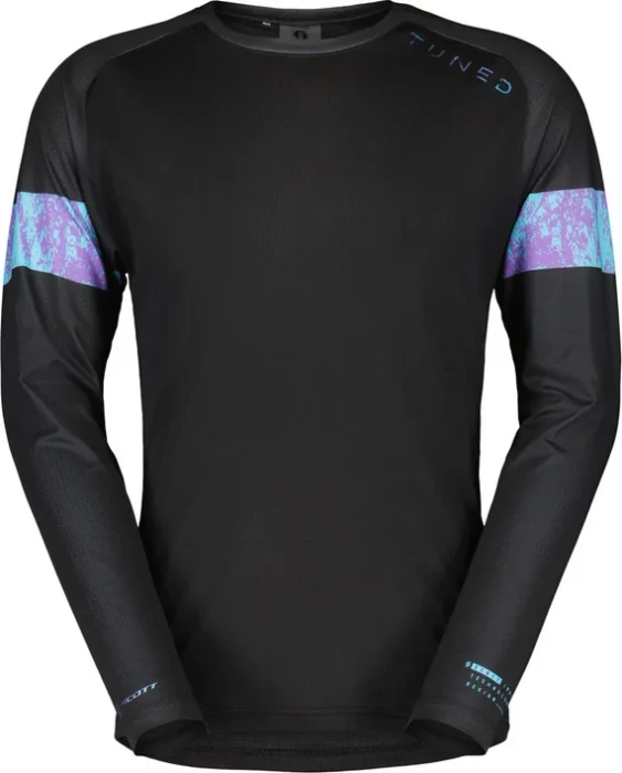 Scott Trail Tuned Trikot langarm schwarz (Herren)