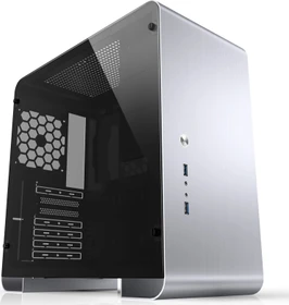 Jonsbo U4 Plus, silber, Glasfenster
