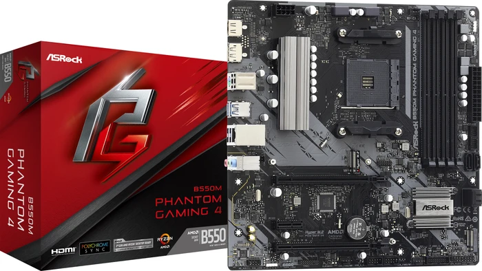 ASRock B550M Phantom Gaming 4 (AMD AM4)