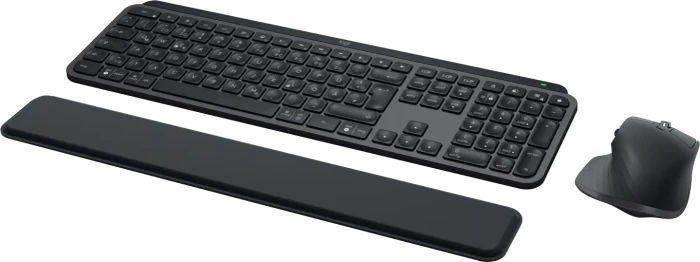 Logitech MX Keys S Combo Graphite, schwarz, Logi Bolt, USB/Bluetooth, DE