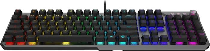 MSI STRIKE 600 V2 Silent Gaming Keyboard, LEDs RGB, Kailh Midnight Pro Silent Tactile, USB, US