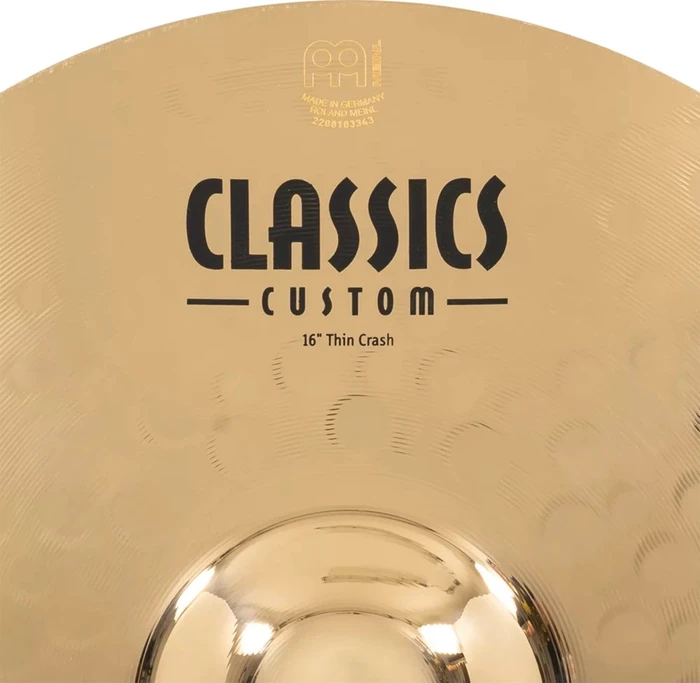 Meinl Classics Custom Brilliant Thin Crash 16"