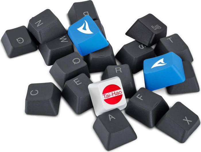 Sharkoon Skiller SAC20 Keycap Set, Kunststoff (PBT) Double-Shot, schwarz/grau, 114 Tasten (104+10), ANSI-US