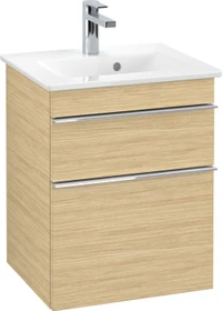 Villeroy & Boch Venticello Waschbeckenunterschrank für Becken mittig 2 Auszüge 466x590x400mm nordic oak/chrome