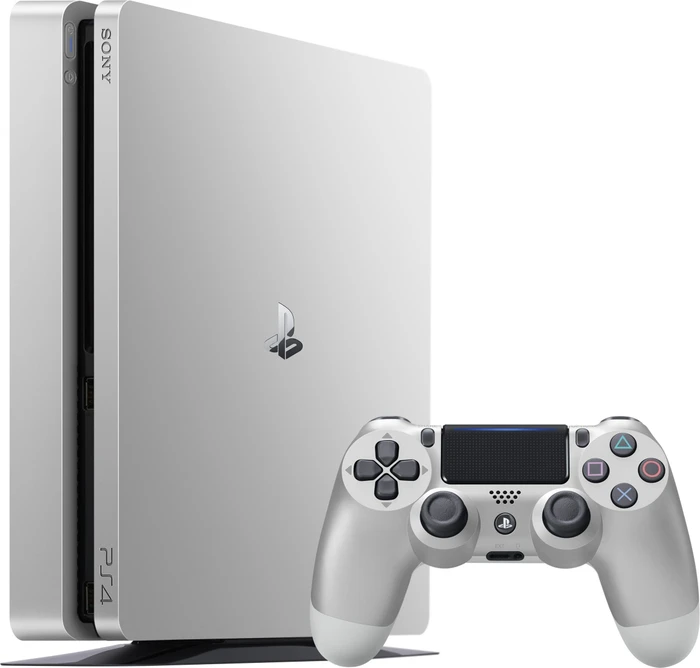Sony PlayStation 4 Slim - 500GB inkl. 2 Controller silber