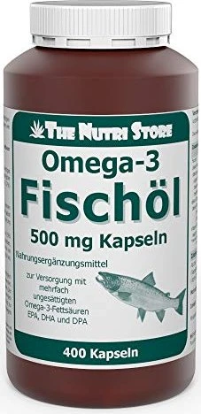 The Nutri Store Omega-3 Fischöl 500mg Kapseln