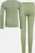Odlo Active Warm Base Layer Set odlo steel grey melange/matte green (Junior) Vorschaubild
