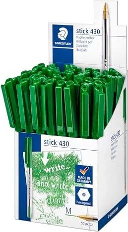 Staedtler Stick 430 Kugelschreiber grün, 50er-Pack