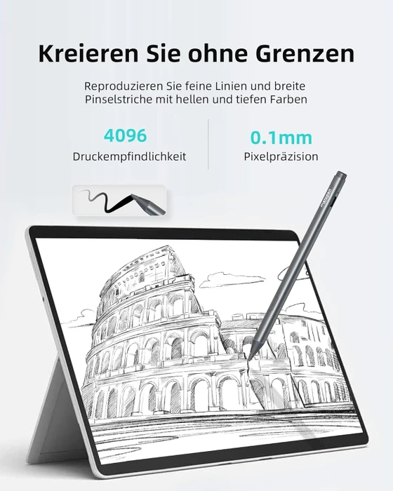 Metapen M2 Surface Pen, grau