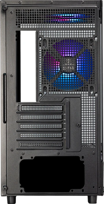 SilverStone Lucid 04, schwarz, Glasfenster
