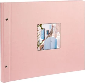 Goldbuch Schraubalbum Bella Vista 39x31 weiße Seiten rosa