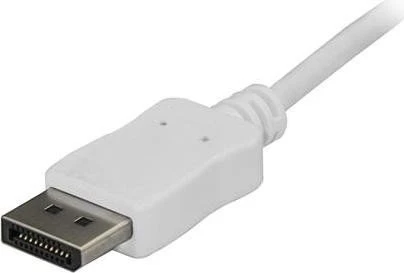 StarTech USB-C 3.1 [Stecker] auf DisplayPort 1.2 [Stecker] 4K 60Hz Adapterkabel weiß, 1.8m