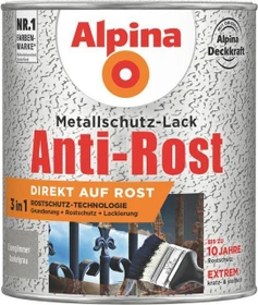 Alpina Farben Metallschutz-Lack Eisenglimmer außen dunkelgrau, 750ml