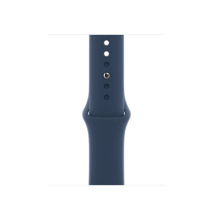 Apple Watch Series 7 (GPS + Cellular) 41mm Edelstahl gold mit Sportarmband abyssblau