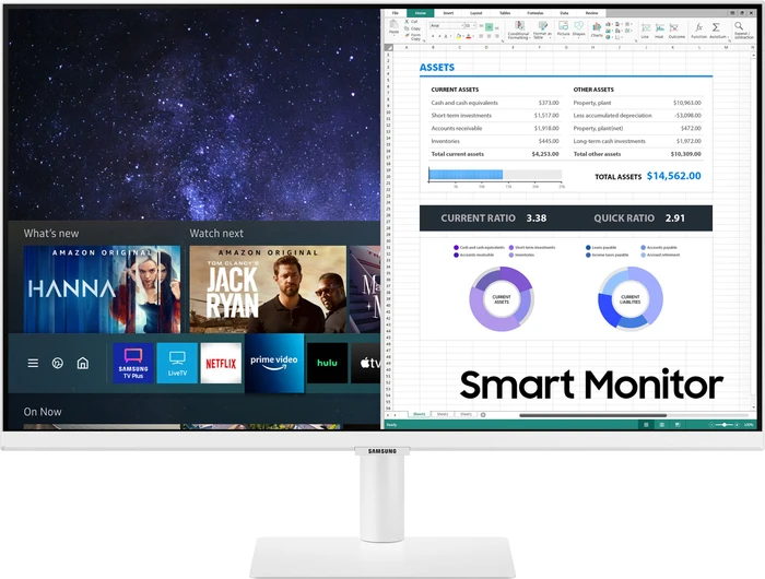 Samsung Smart Monitor M5 M50A, weiß, 27"