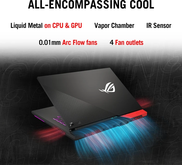 ASUS ROG Strix G15 Advantage Edition G513QY-HF004W, Original Black, Ryzen 9 5900HX, 16GB RAM, 1TB SSD, Radeon RX 6800M, DE
