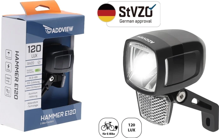 Addview Hammer E120 Frontlicht