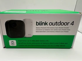 Blink Outdoor Kamera schwarz, 4. Generation/2025, inkl. Sync-Modul 2