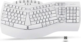 Perixx Periboard-612W, weiß, USB/Bluetooth, US (11615 / PERIBOARD-612WUS)