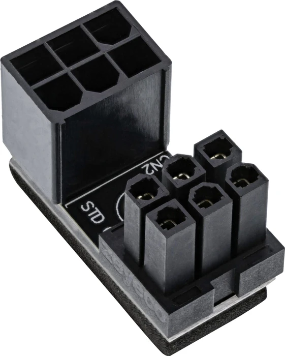 InLine Grafikkarten Stromadapter intern, 180° ATX 6pol Stecker auf Buchse