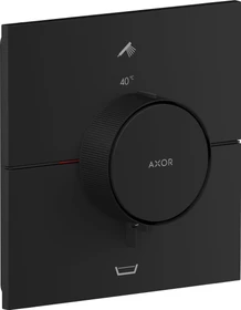 Hansgrohe Axor ShowerSelect ID eckig Thermostat für 2 Verbraucher mit integrierter EN1717 Sicherungskombi mattschwarz