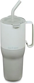 Klean Kanteen Rise Tumbler Flip Straw Lid Isolierbecher 1.1l barely blue