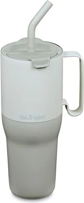 Klean Kanteen Rise Tumbler Flip Straw Lid Isolierbecher 1.1l barely blue