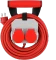 REV Ritter Verlängerungskabel mit Wandhalterung, 2-fach, 10m, rot/grau Vorschaubild