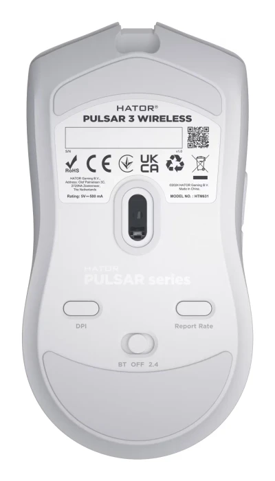 Hator Pulsar 3 Wireless Gaming Mouse schwarz, USB/Bluetooth