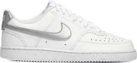 Nike Court Vision Low Next Nature white/metallic silver (Damen)