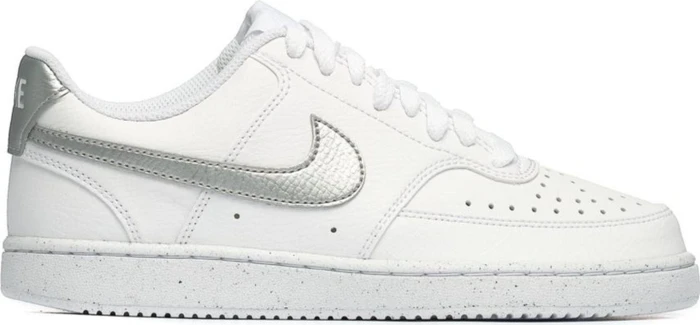 Nike Court Vision Low Next Nature white/metallic silver (Damen)