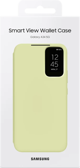 Samsung Smart View Wallet Case für Galaxy A34 5G Lime
