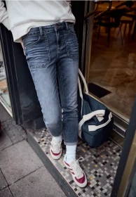 Street One Studio Slim Leg Jeans medium blue washed (Damen)
