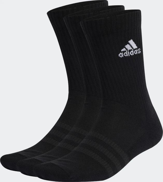 adidas Cushioned Crew Socken schwarz/weiß, 3 Paare