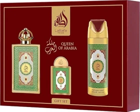 Lattafa Pride Queen Of Arabia EdP 100ml + EdP 20ml + Deo Spray 200ml Duftset