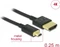 DeLOCK Slim High Speed 4K HDMI Kabel mit Ethernet Typ A/Typ D Micro Vorschaubild