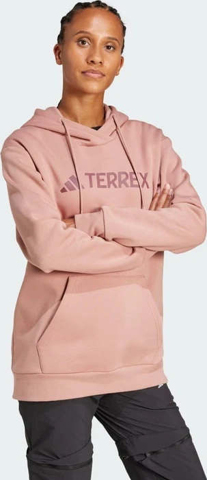 adidas Terrex Multi Large Logo Hoodie warm clay (Damen)