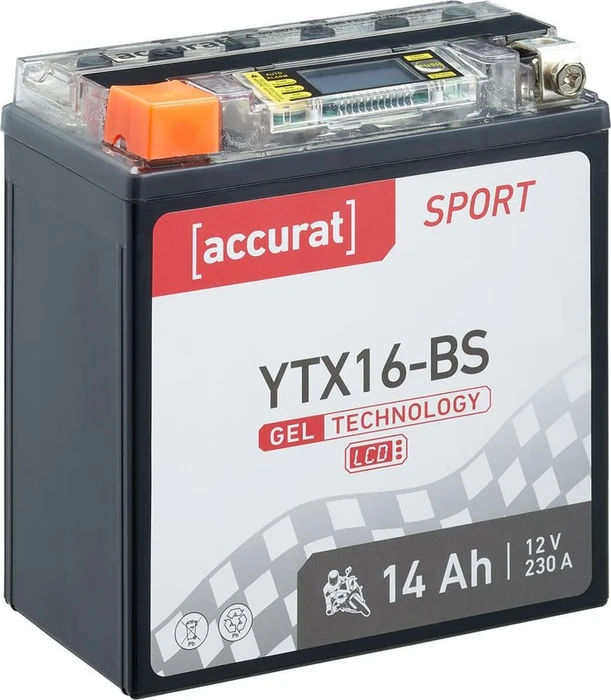 Accurat Sport GEL LCD YTX16-BS