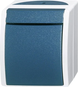 Busch-Jaeger Ocean Wippschalter, grau/blaugrün