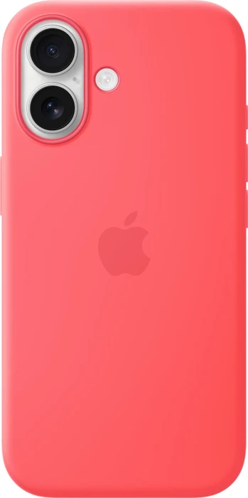 Apple Silikon Case mit MagSafe für iPhone 17 guavepink