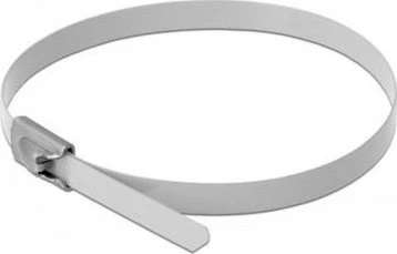 DeLOCK Edelstahl Kabelbinder, 4.6mm, 400mm, weiß, 10 Stück