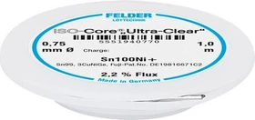 Felder ISO-Core Ultra-Clear Sn100Ni+ Sn99,25Cu0,7Ni Lötzinn 0.75mm